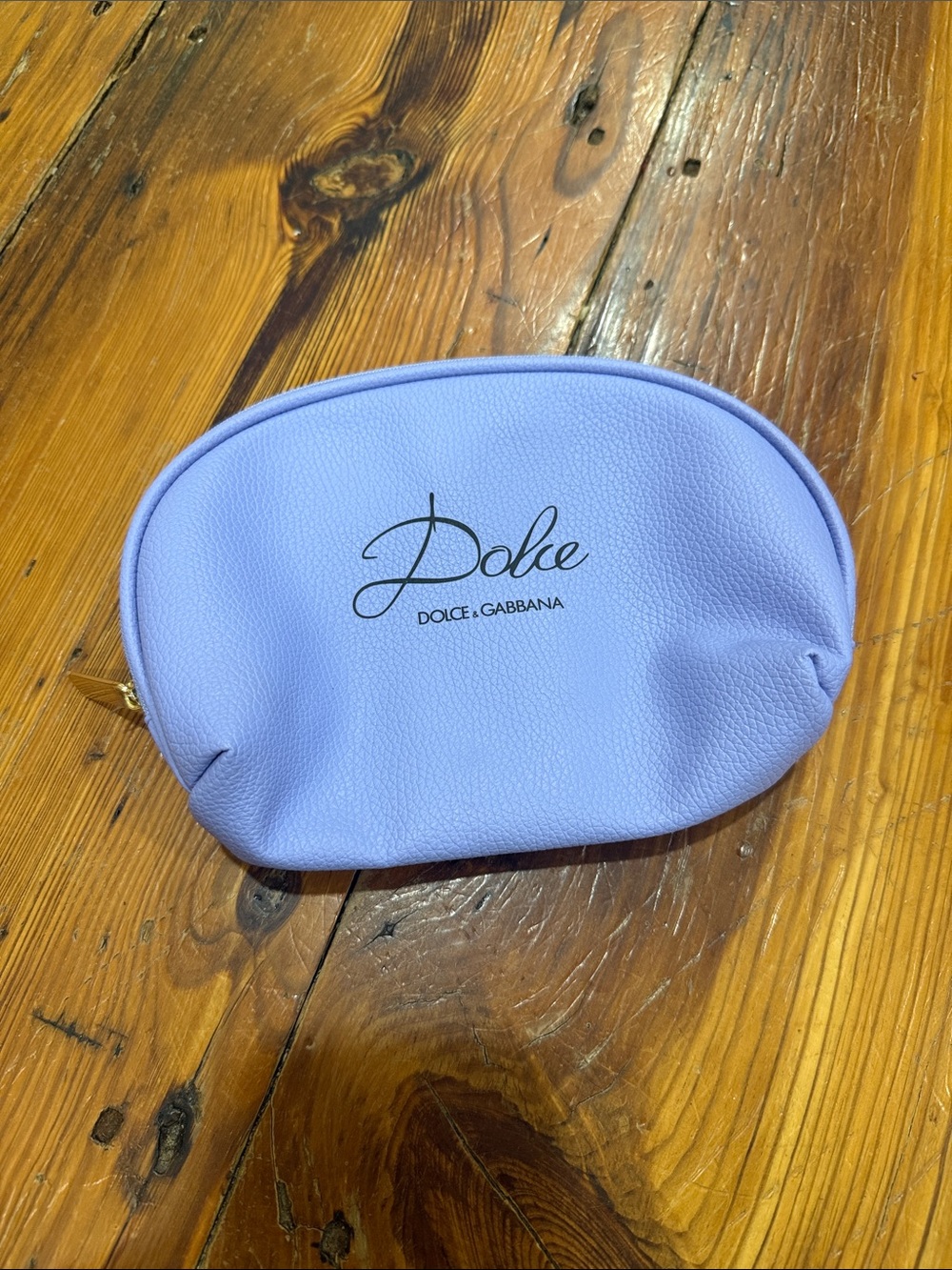 Dolce & Gabbana Beauty Lavender Logo Cosmetic Pouch